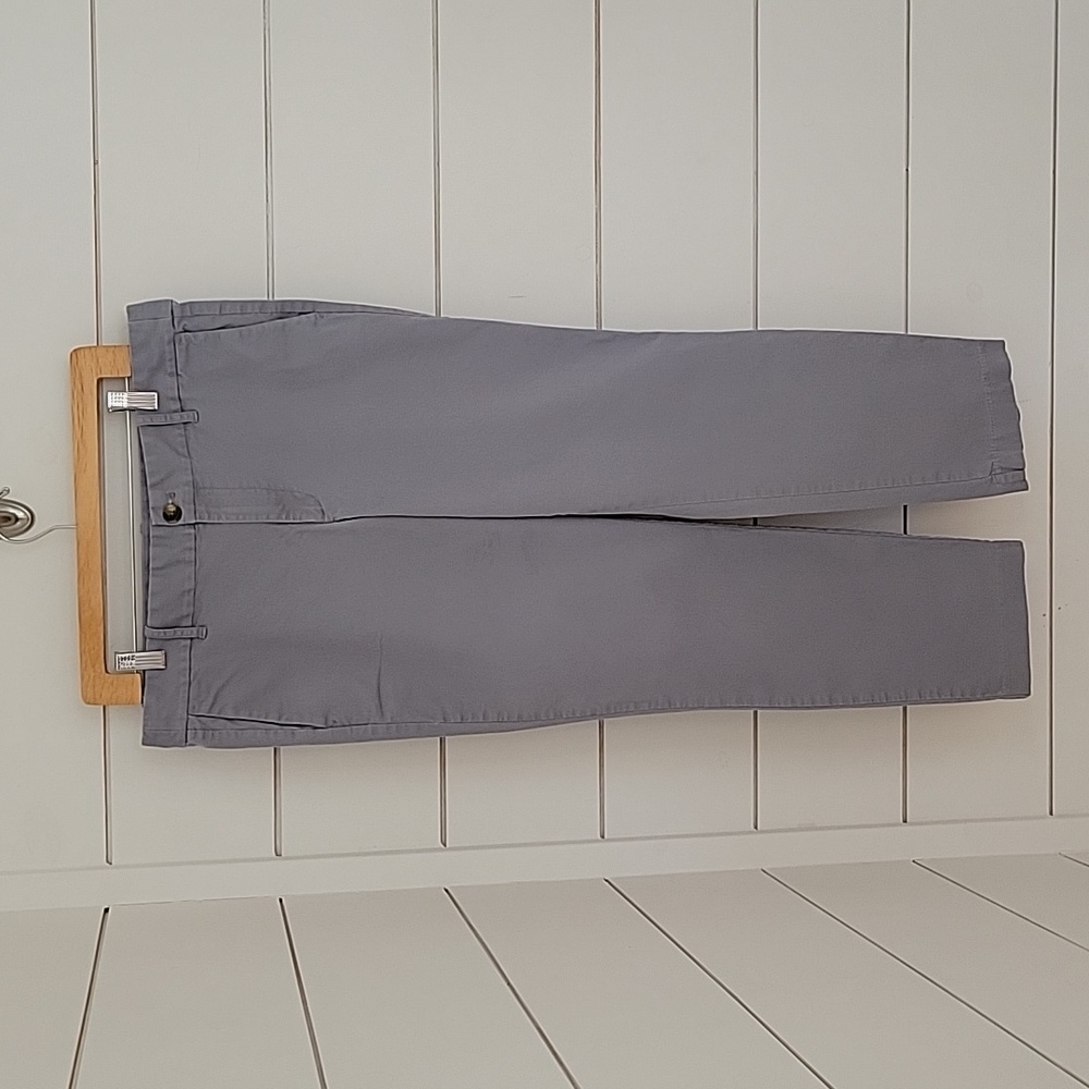 J CREW size 12 grey chino "khaki" pants straight leg